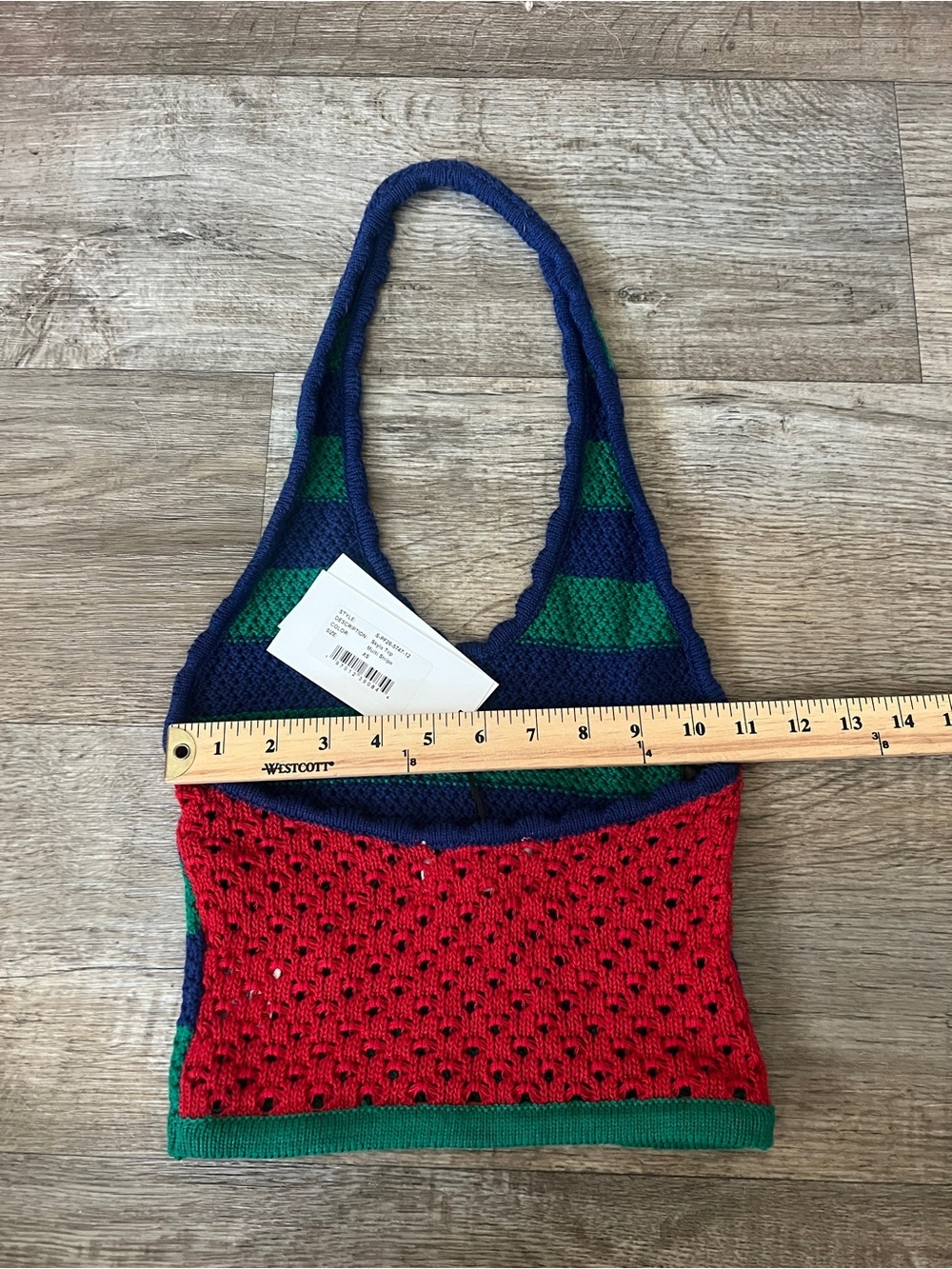 Seroya Skyla Crochet Top in Blue and Green - Picture 4 of 6